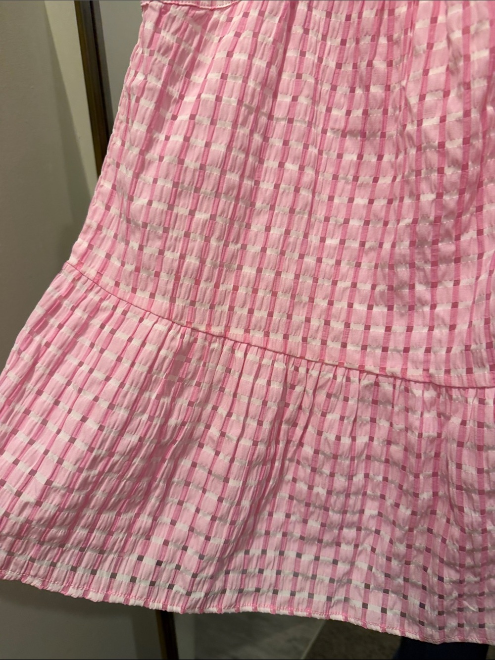 THML Pink Ruffle Strap Tank Top - Picture 3 of 6